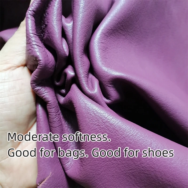 1/1 2 мм фиолетовая овчина. Кожа первого слоя. Ткань из натуральной кожи. Сделай Сам