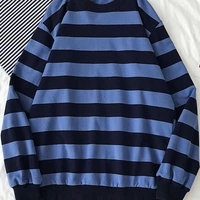 2022 autumn men sweater long sleeve t shirt fashion striped male top basic pullover clothes women harajuku oversize sweatshirts