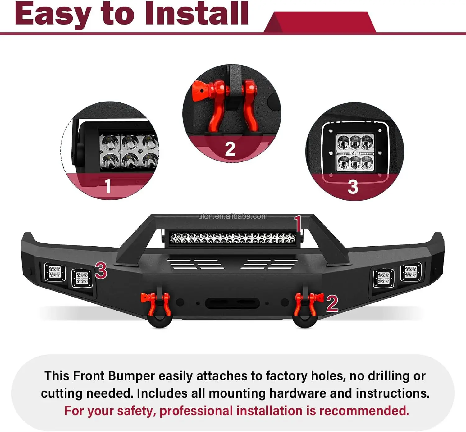 Заводская цена Внедорожный передний бампер подходит для Land Rover Discovery 2 Rock Crawler