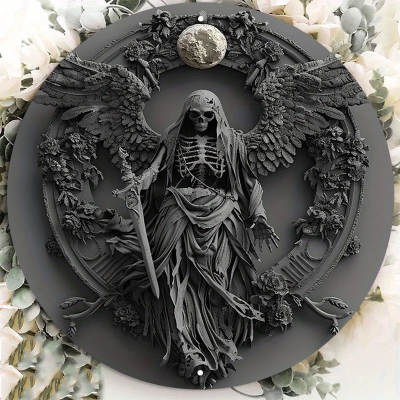 

Металлическая табличка "Темный ангел", алюминий, 8x8 дюймов