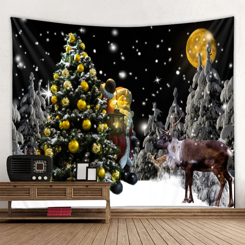 

Christmas tapestry home decoration Christmas art wall hanging tapestry wall decoration Christmas wall hanging decoration