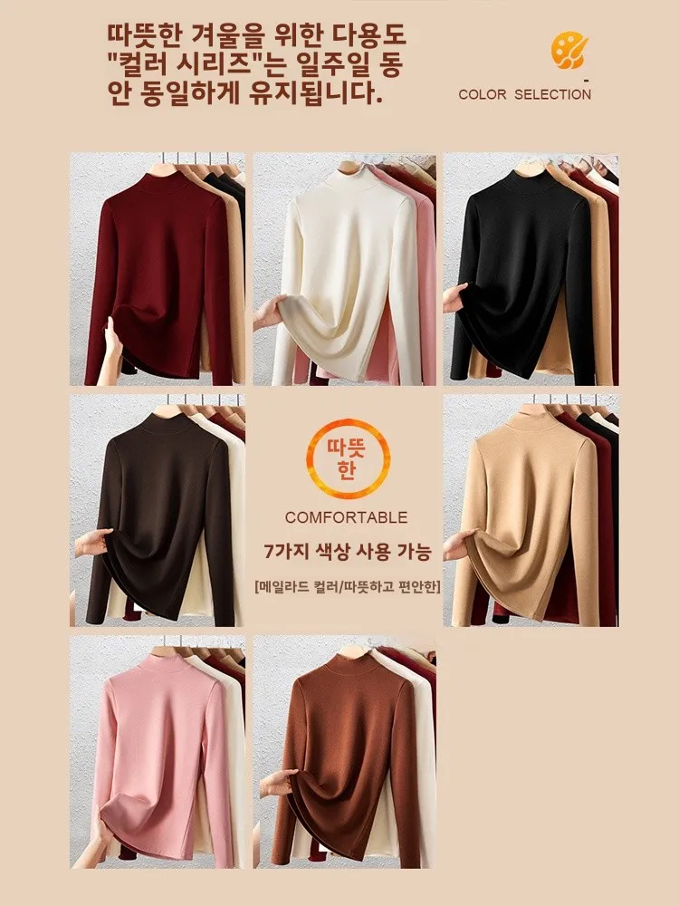 Ankela красная шелковая рубашка Dralon со средним воротником женская 2024 новый топ