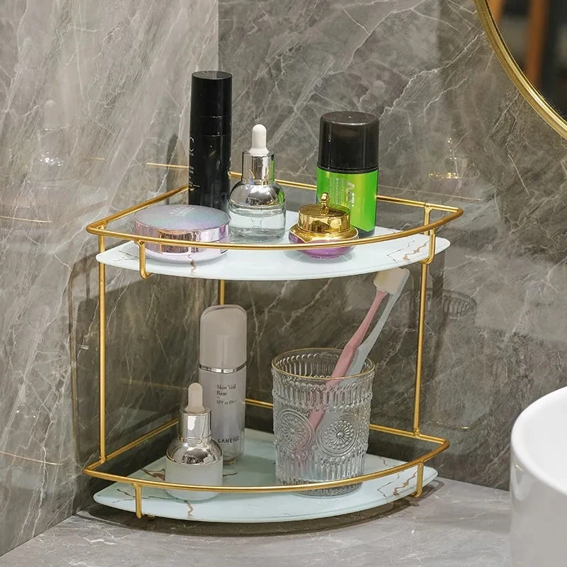 

Iron Art Nordic Style Storage Rack Lipstick Perfume Cosmetic Skin Care Product Storage Rack Finishing Table Rack