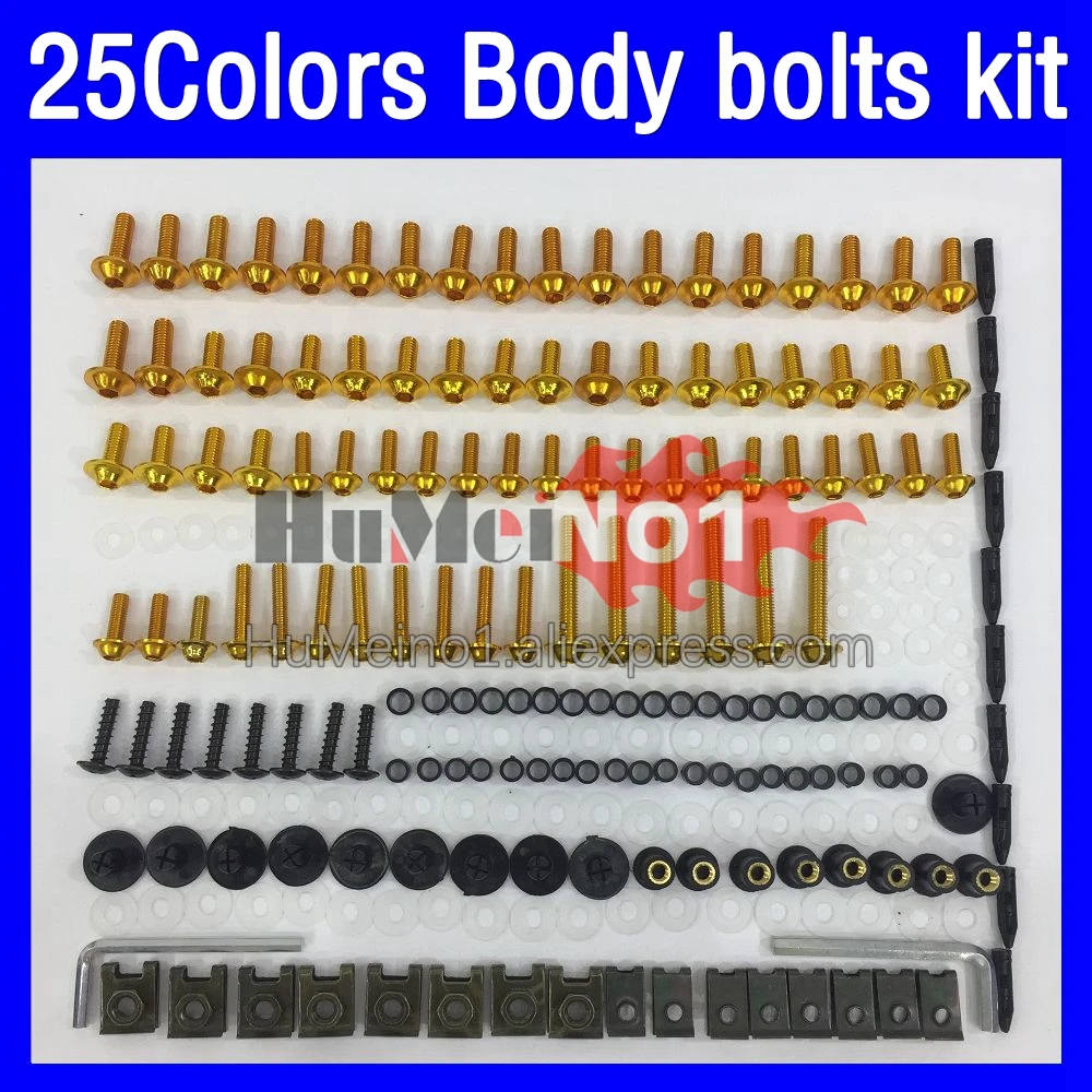 

268ps Fairing bolts full screw kit For KAWASAKI NINJA KZ1000 Z1000 Z 1000 CC 2014 2015 2016 2017 2018 2019 Body bolt screws Nuts