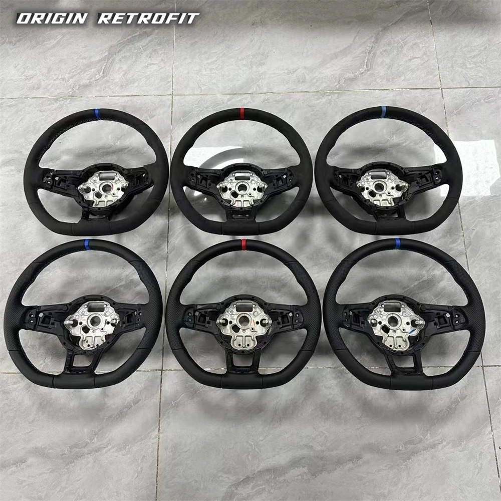 Пустой руль ручной работы на заказ для VW RLINE Golf mk7 Tiguan MK2 note строчка и 12 часов цвета