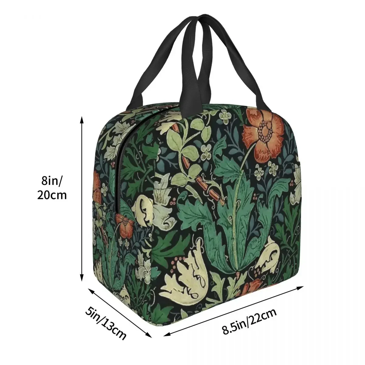 Сумки для обеда мужчин и женщин Термосумка с цветочным рисунком Вильям Морриса