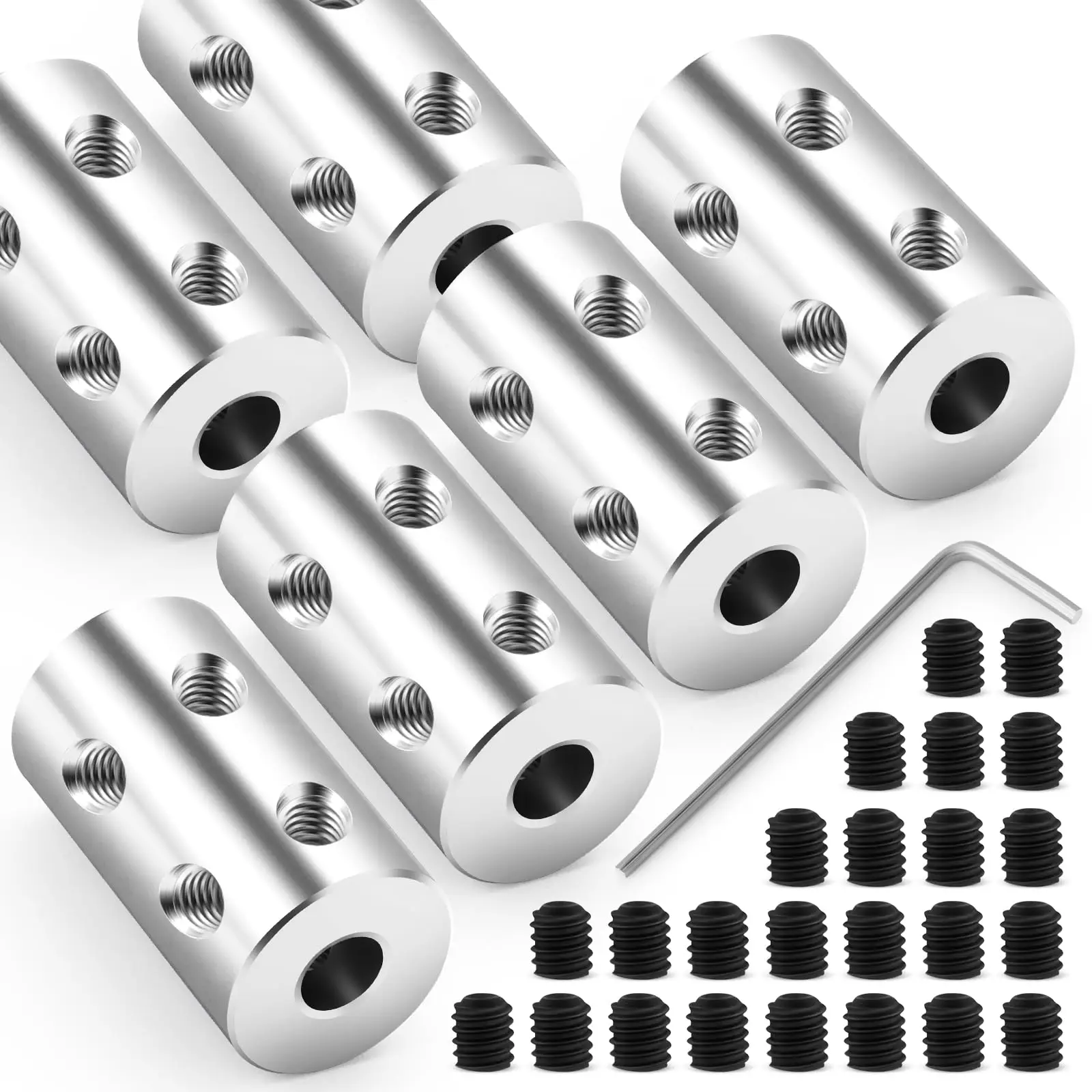 

Стальная жесткая муфта вала 3/4/5/6/6,35/7/8/10/12 мм