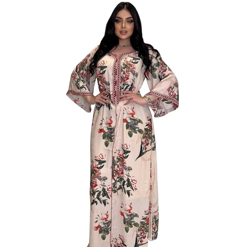 

Caftan Marocain Abaya Дубай, Турция, мусульманское платье-хиджаб, африканские платья для женщин, арабское мусульманское платье Djellaba Femme