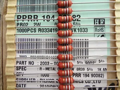 Малогабаритный резистор высокой мощности PR02 2W0.39R 2W0.39ohm 0.39R
