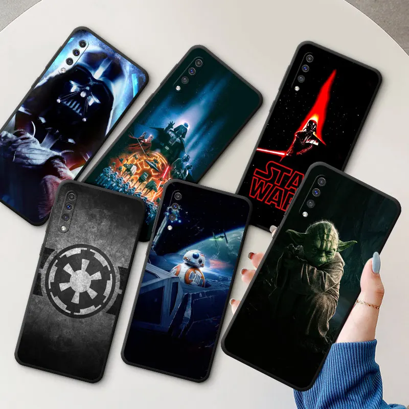 

Phone Case for Samsung Galaxy A50 A10 A30 A20 A04 A03 A01 A51 A71 A40 A20e A20s A70 Star Space Ship-Wars Black Soft Cases Cover