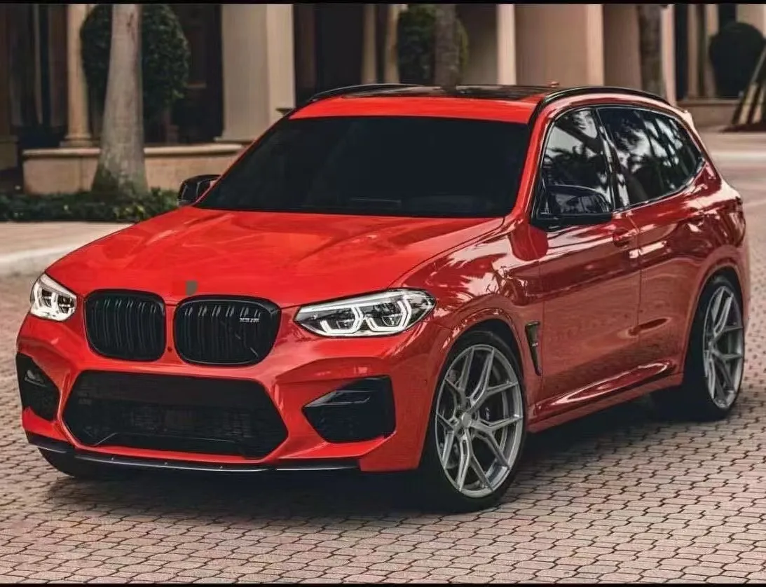 Для BMW X3M X4M F97 F98 Pre Facelift 2019 2020 2021 передний бампер разделитель губ спойлер комплект