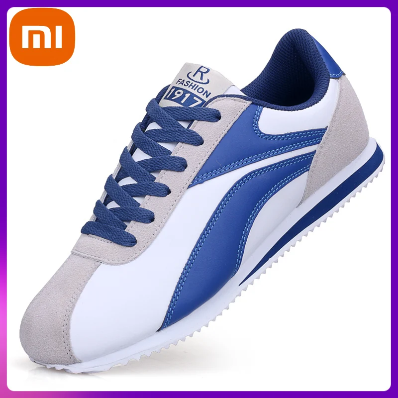 

Xiaomi Spring Men Shoes Breathable Lightweight Casual Sneakers Male Leather Mesh Combination Men's Casual Shoes