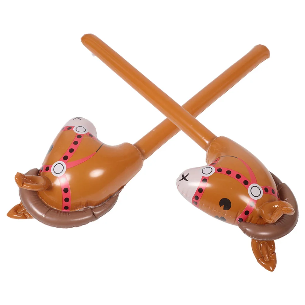 2 шт. надувная палочка с головой лошади украшение для Хэллоуина пиньята