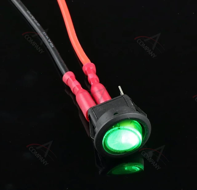 

Круглый светодиодный переключатель KCD1 12В 20А