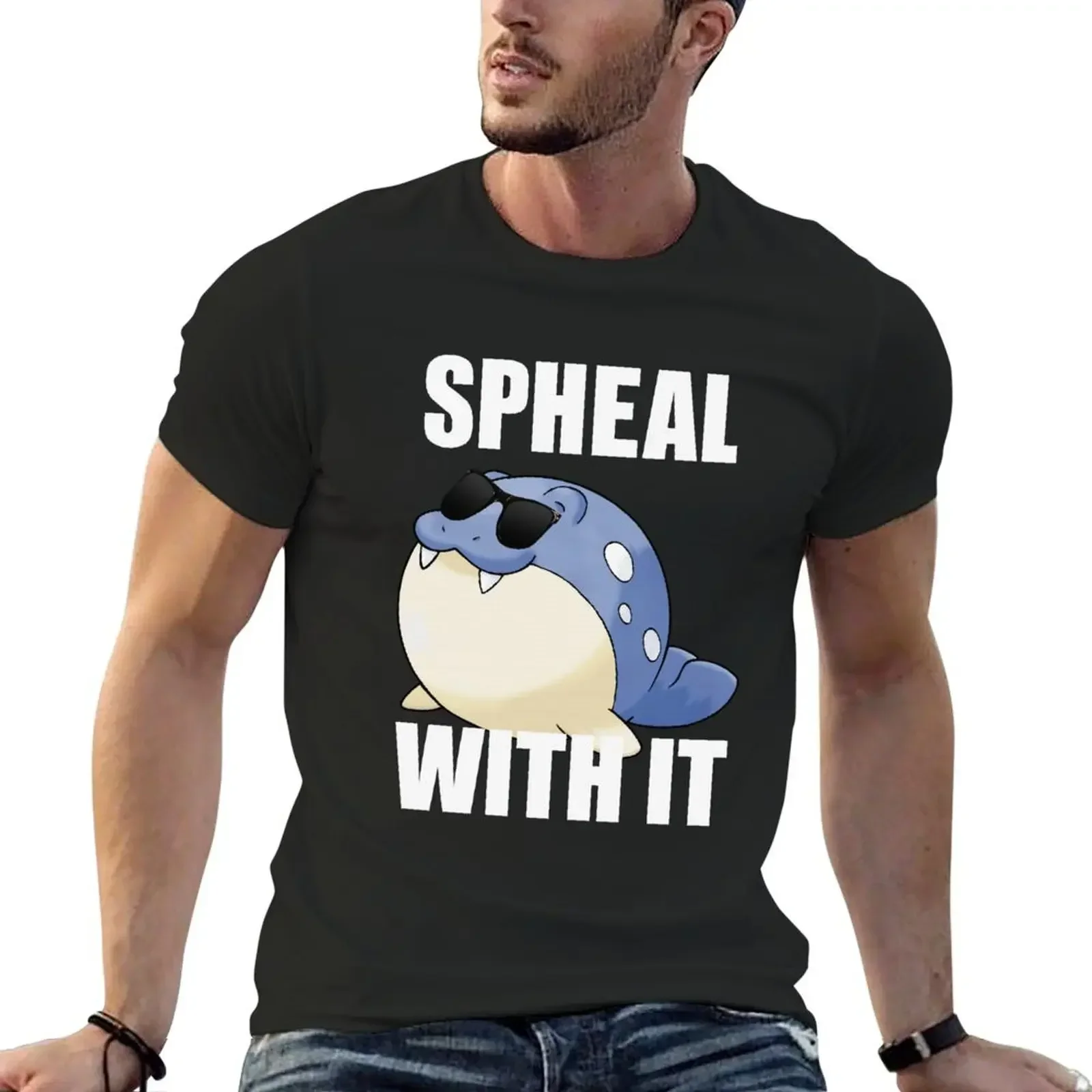 Spheal with It 88 Мужская модная футболка Эстетическая одежда милые топы таможенная в
