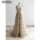 Вечернее платье YEWEN, длинное, со звездами, без рукавов, прозрачное, для фотосессии, для беременных, для вечеринок, размера плюс