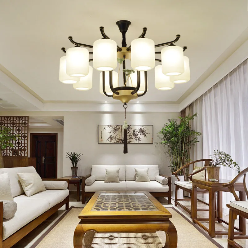 

Роскошная Потолочная люстра в китайском стиле, лампы раннего света, декоративная лампа для гостиной, кухни, столовой