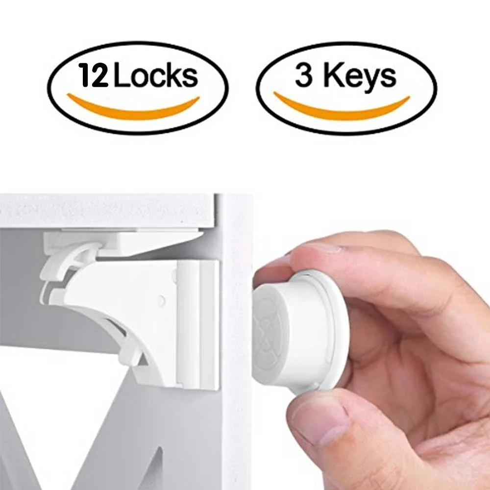 Magnetic Baby Safety Lock Invisible Child Lock Cabinet Drawer Door Lock Children Protection Lock No Drilling Kids Security