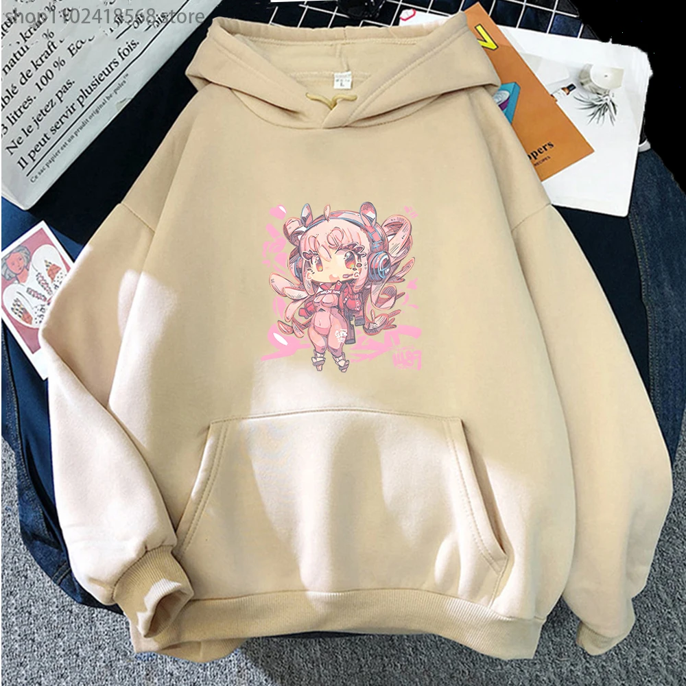 

Nikke Game Hoodies Alice Sexy Print Sweatshirts Women Long Sleeve Cartoon Casual Winter Korean Fashion Pullovers Hooded Clothes