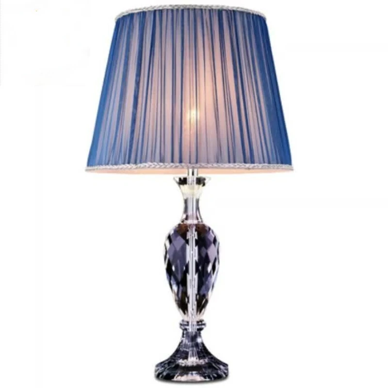 

Modern Luxury Led Crystal And Fabric Table Lamp Decorative Restaurant