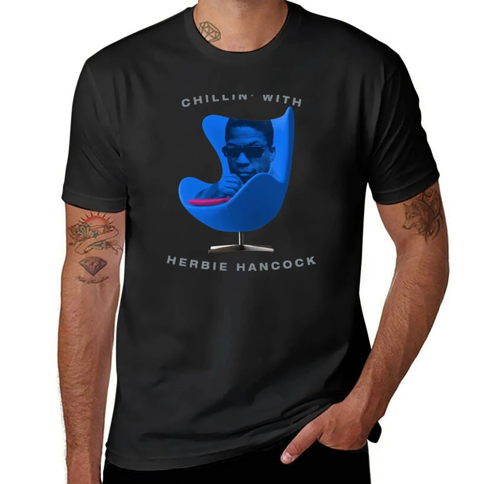 Мужские Винтажные футболки Herbie Hancock с футболкой для мальчика