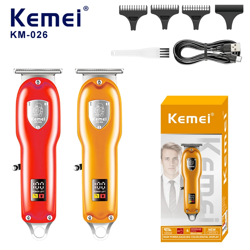 Kemei KM-026 Профессиональная машина для стрижки волос Cortadora De Pelo Электрические