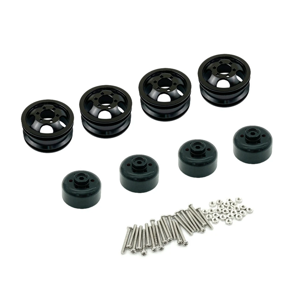 

4Pcs Metal Wheel Rim Hub for WPL C14 C24 C24-1 C34 C44 B14 B24 1/16 RC Car Upgrade Parts Accessories,2