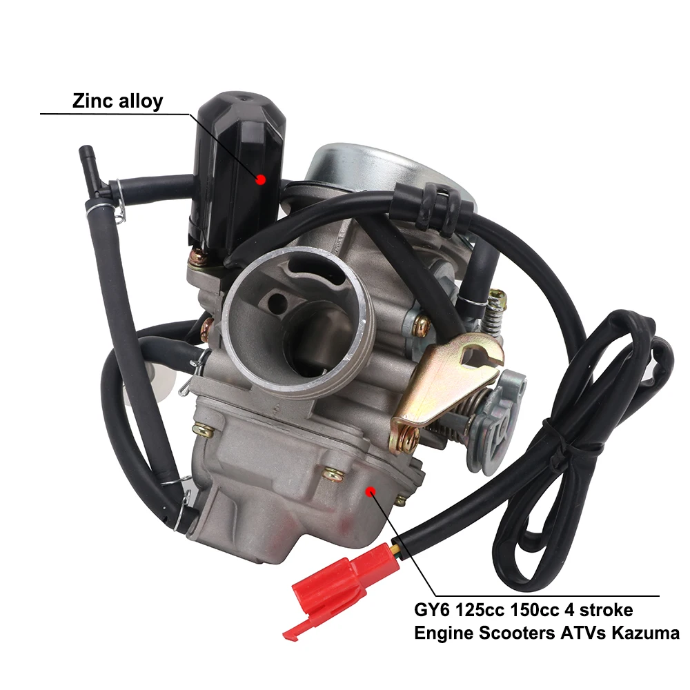 

Универсальный цинковый карбюратор 24 мм для скутера Yamaha GY6 125cc 150cc, мопеда PD24J CVK, карбюратора, квадроцикла, квадроцикла, картинга, багги