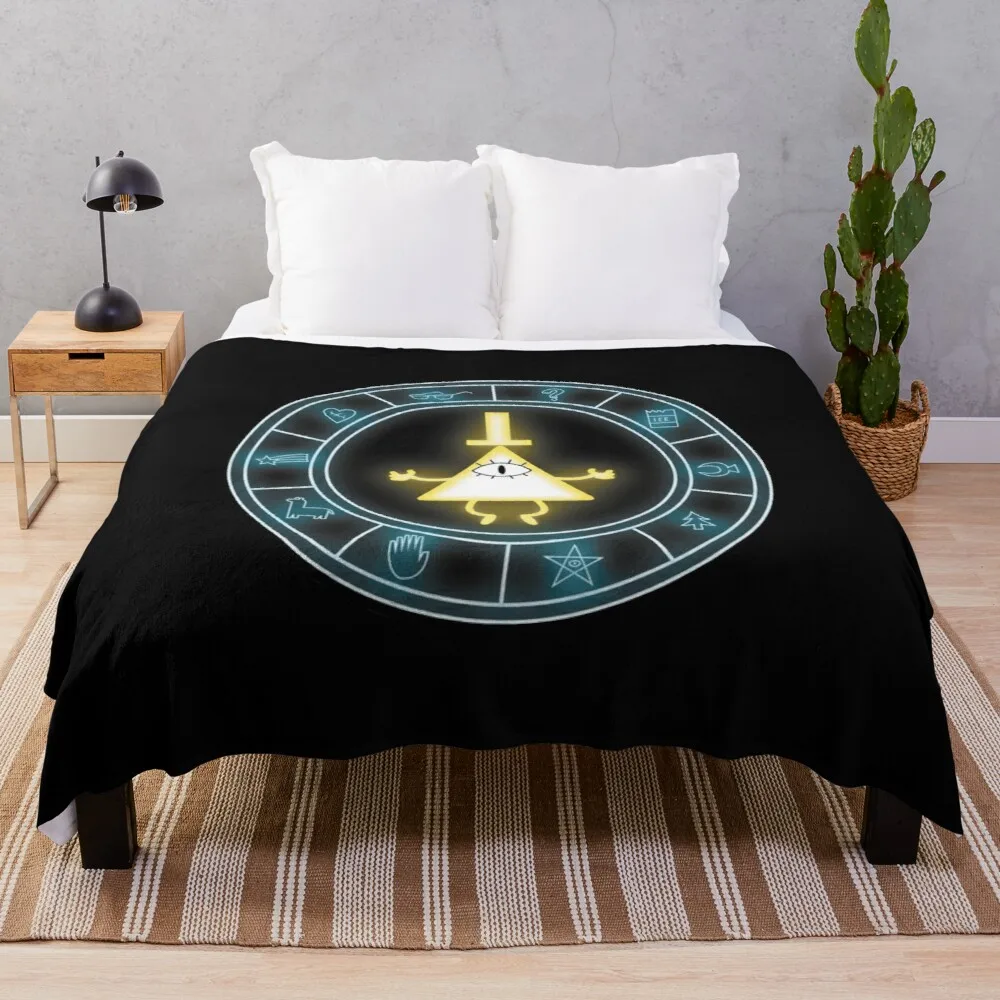 

Bill cipher Throw Blanket Throw Blanket fur Fleece blanket luxury designer blanket