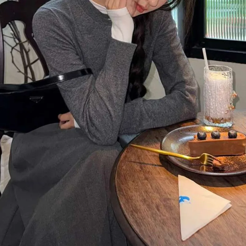 Кардиган женский трикотажный в Корейском стиле с принтом