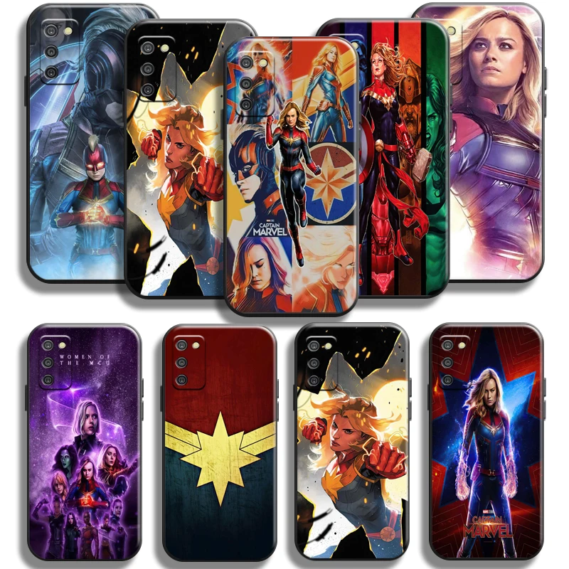 

Avengers Captain Marvel Phone Case For Samsung Galaxy A03 A03S Shell Funda Coque TPU Soft Shockproof Liquid Silicon Back Cover