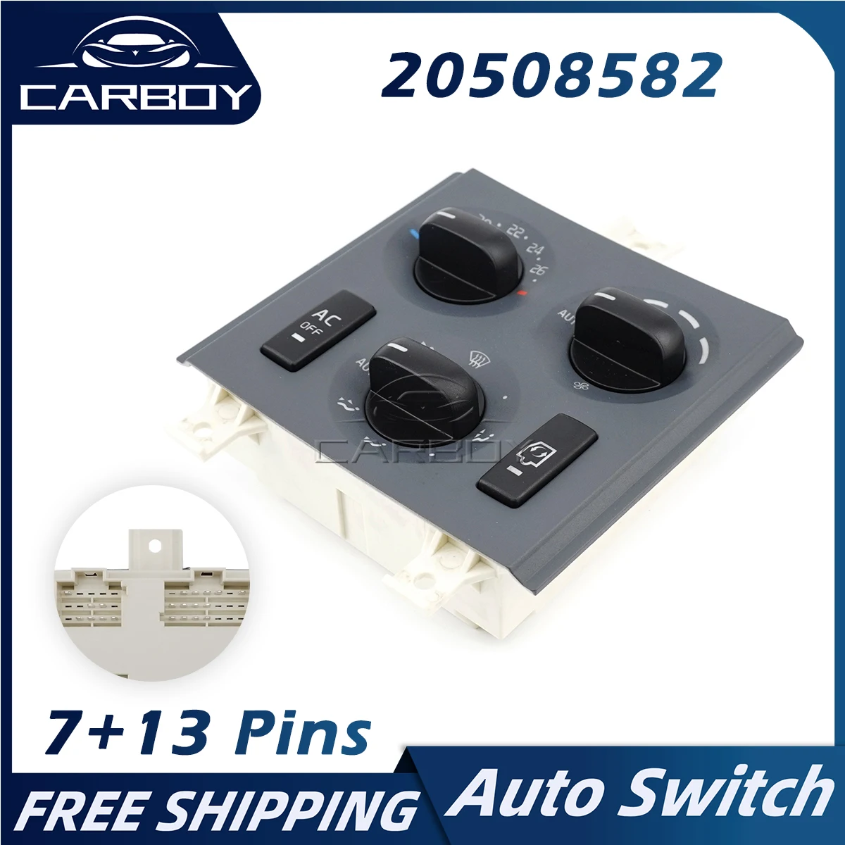

20508582 21318121 Truck Panel Combination Control Switch For Volvo FH FM 7+13 Pins Temperature Air-rate Regulation Free Shipping