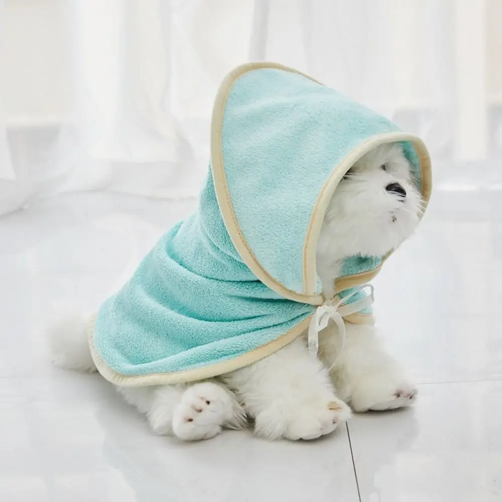 

Supplies Microfiber Pet Accessories For Dogs Cats Pet Bath Towel Dog Bathrobe Pet Cleaning Washcloth Dog Drying Coat