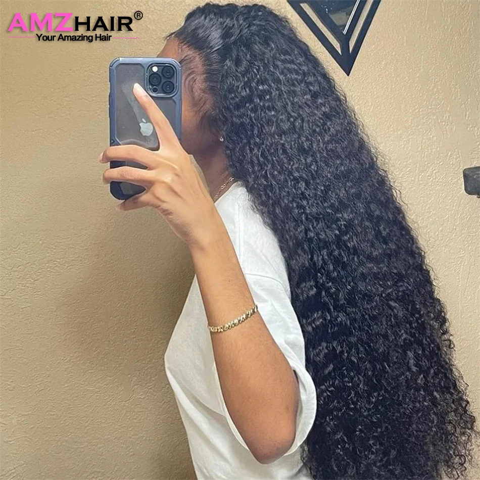 13x 4 парик на сетке спереди парики из натуральных волос с глубокими вьющимися