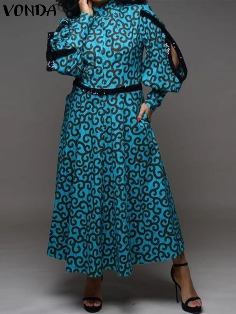 VONDA женские комплекты с принтом 2024 богемные костюмы из двух предметов