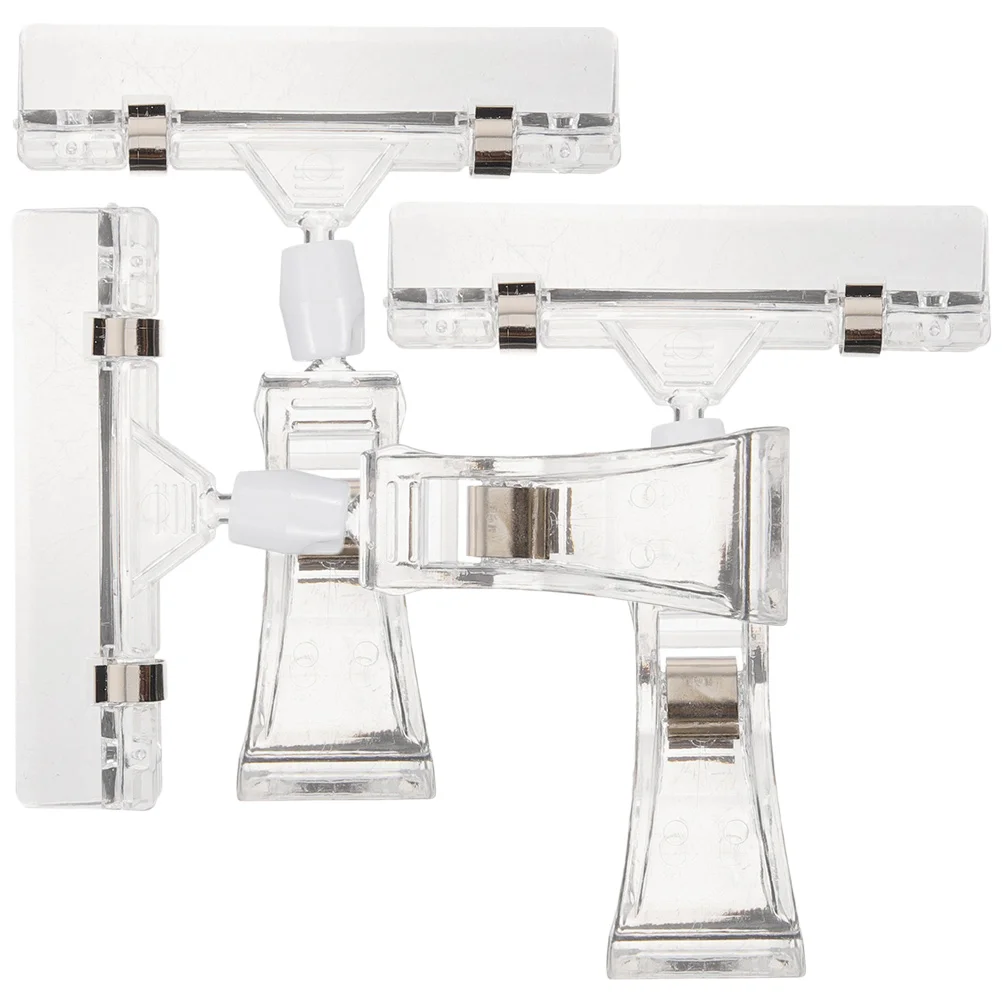 

Decorative Clip Photo Merchandise Sign Display Multi-use Price Clips Swivel Plastic