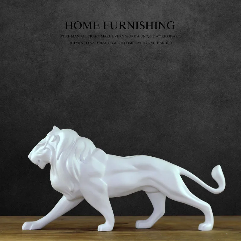 

CREATIVE RESIN LEOPARD LION STATUE HOME DECOR CRAFTS ROOM DECORATION OBJECTS VINTAGE STUDY ORNAMENT RESIN ANIMAL FIGURINES GIFT