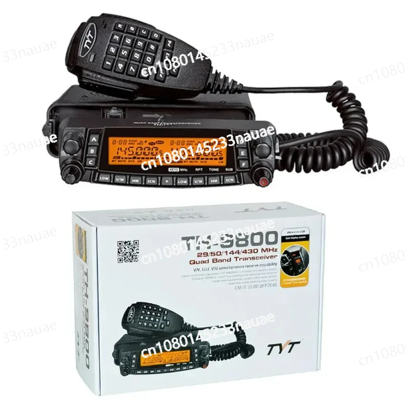 TH9800 TYT TH-9800 Plus Walkie Talkie 50W Car Mobile Radio Station Quad Band 29/50/144/430MHz Dual Display Long Range Scrambler