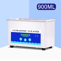900ml dental and household digital ultrasonic cleaner 35w stainless steel bath 220v degas ultrasound washing for watches jewelry