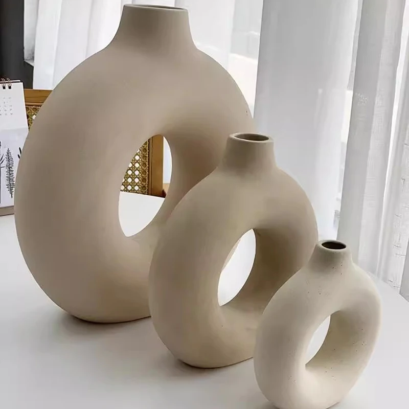 Маленькая керамическая ваза с цветочным дизайном роскошная Ikebana Современная