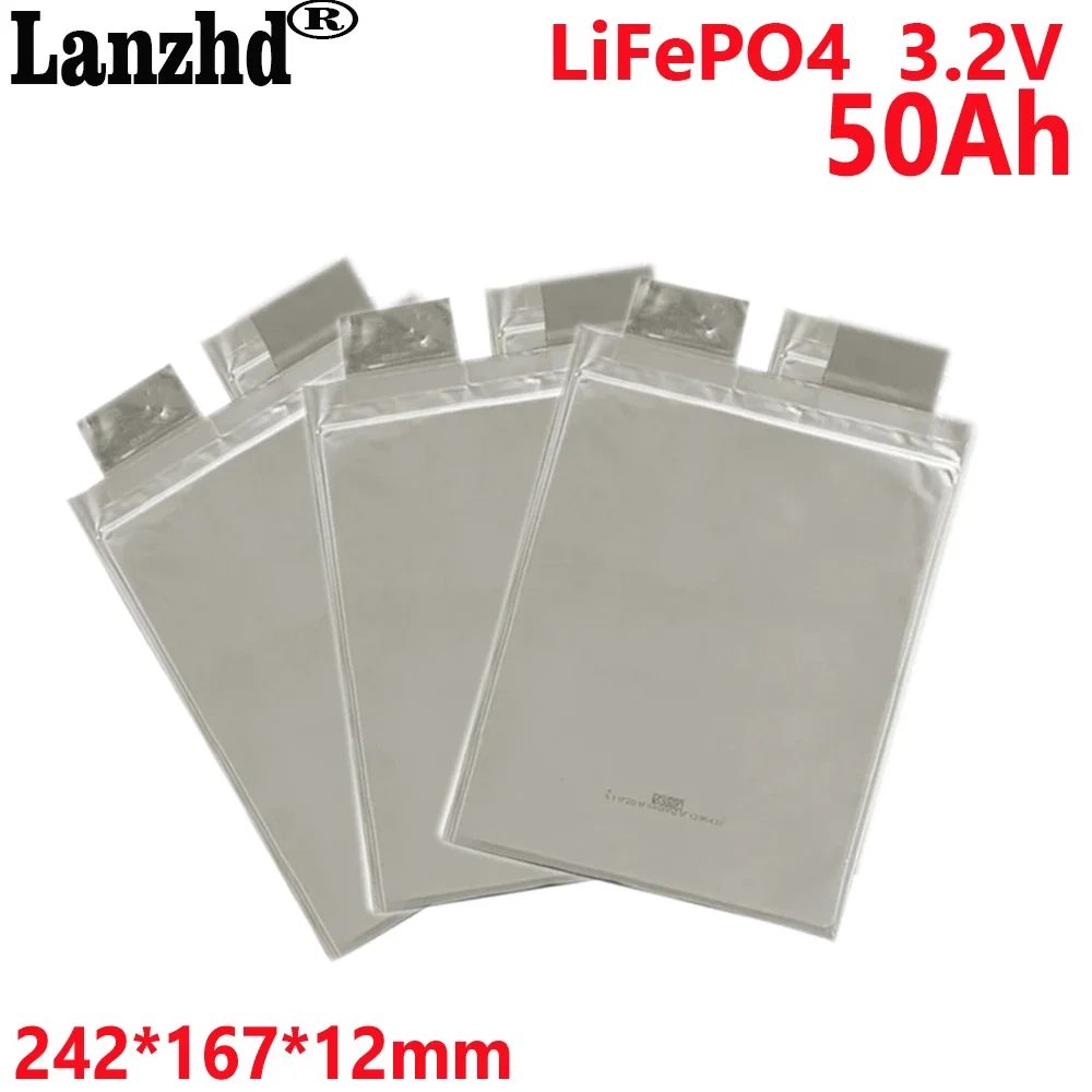 LiFePO4 50 Ач 3 2 В Аккумулятор Мягкий пакет литий-железо-фосфатный аккумулятор