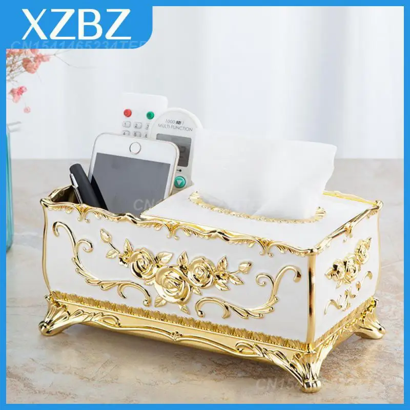 

Модный ящик для бумажных салфеток, домашняя Роскошная Европейская коробка для бумажных салфеток, экологически чистая коробка для бумажных салфеток из АБС-пластика