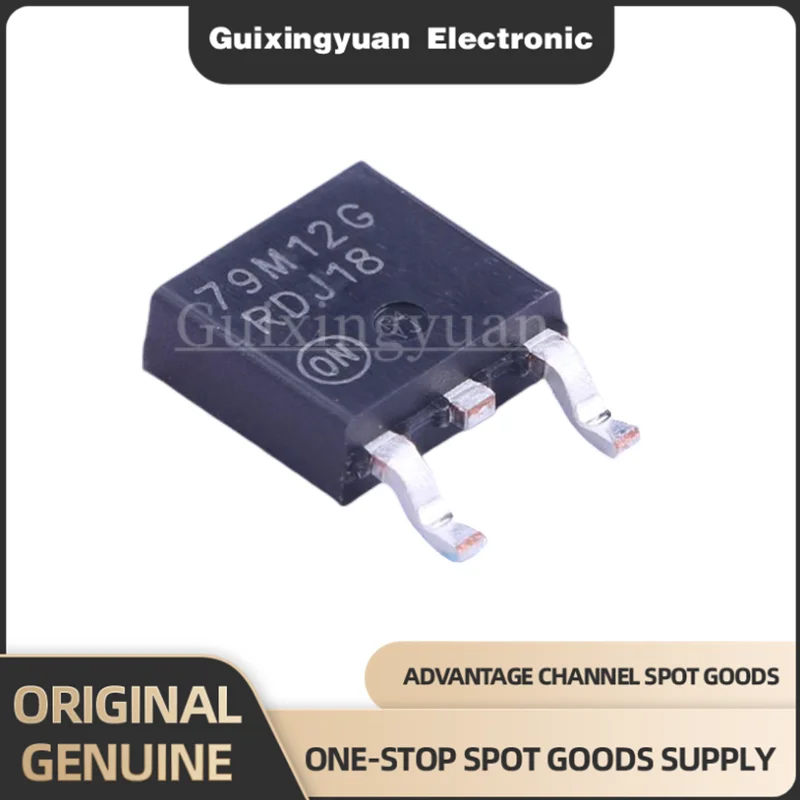 Линейный чип регулятора MC79M12CDTRKG, 5 шт.