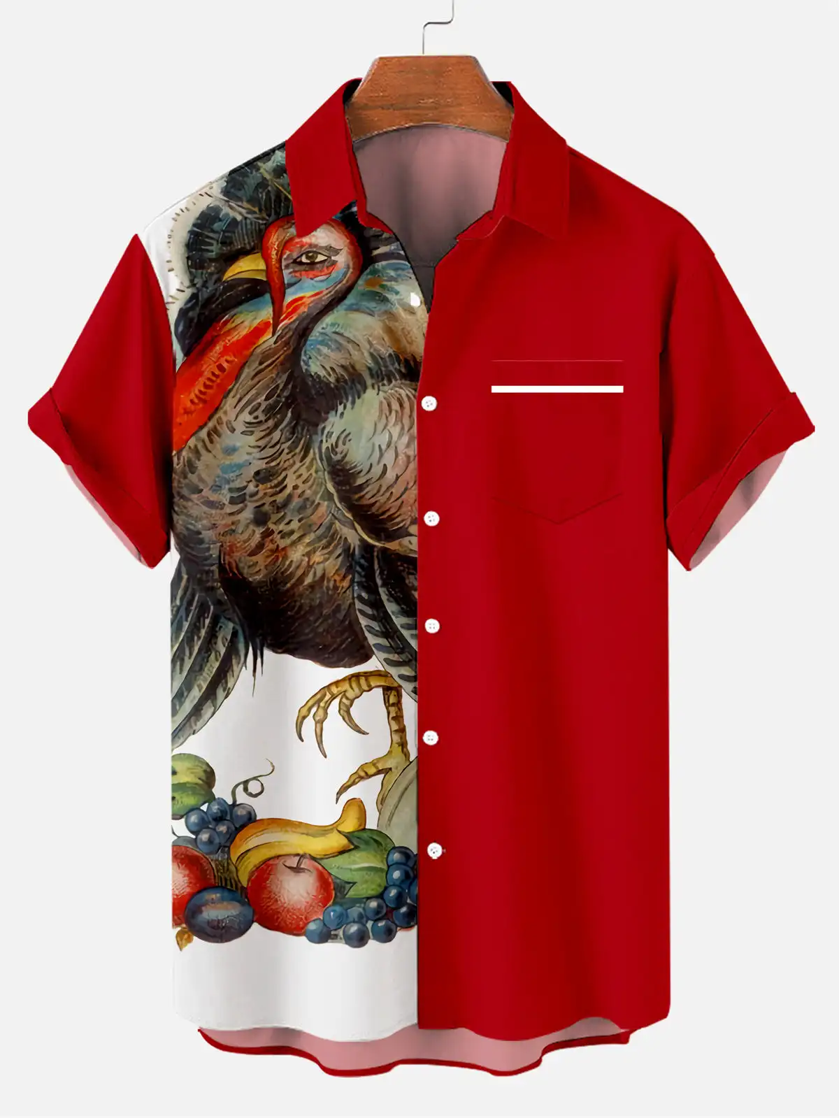 Molilulu  Men's Christmas Creative Design Short Sleeve Shirts