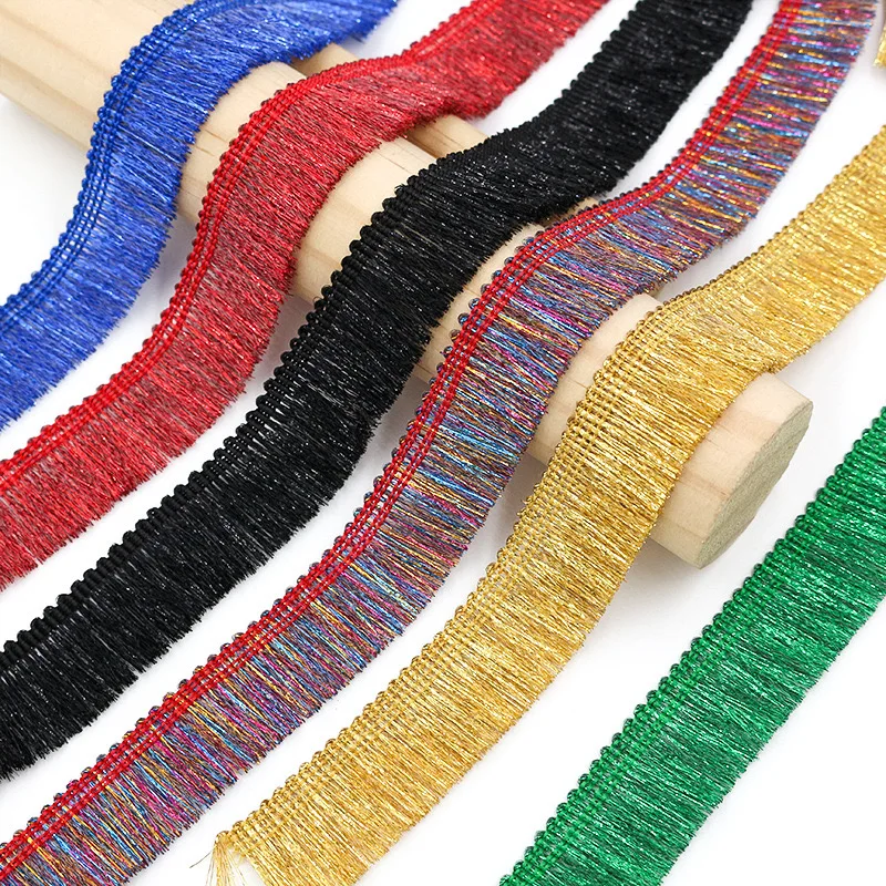 5 ярдов/партия кружевная отделка с бахромой ширина 2 см