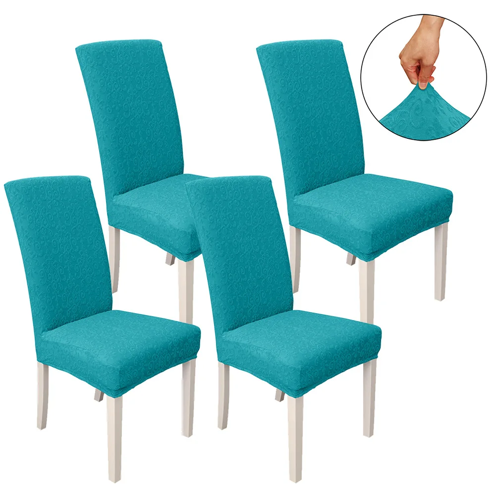 

Съемный протектор мебели для столовой, 4 шт., Мягкий Банкетный современный моющийся кухонный высокий чехлы на кресло стрейч, домашний декор ...