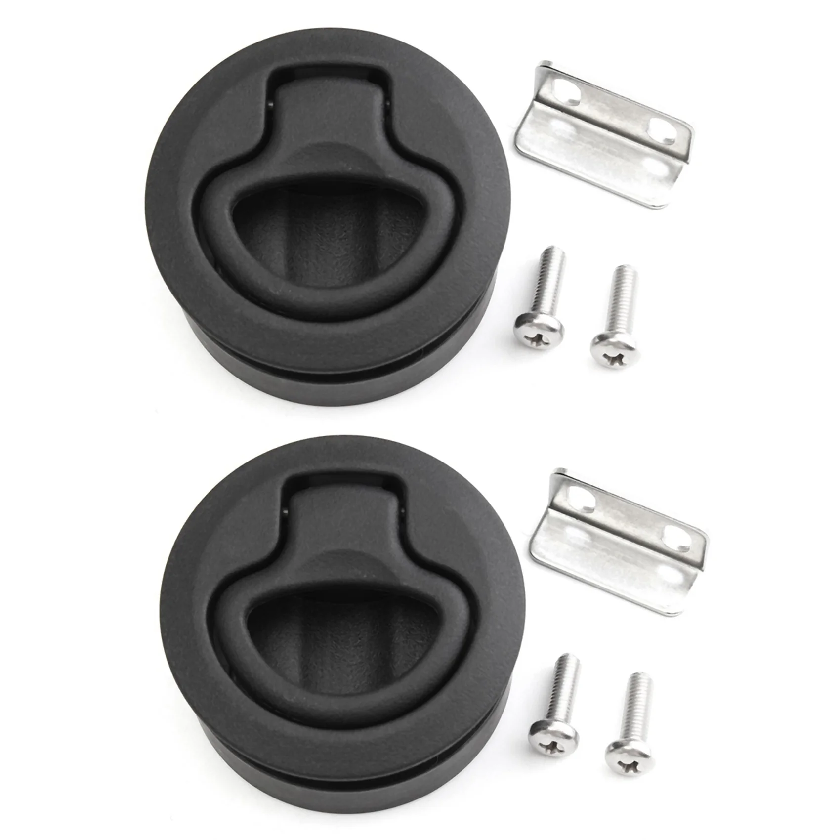 

5X Slam Latch Hatch Round Pull Latch 1/2 Inch Door Replace M1-63 RV Marine