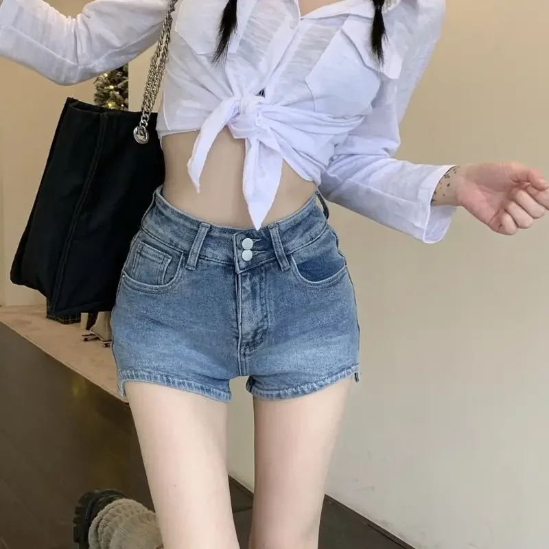 Женские джинсовые шорты новинка летние женские короткие в микро-стиле