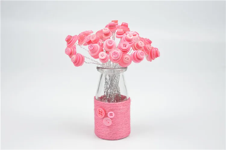 Букет пуговиц сделай сам цветок ручной работы для детей рукоделия детского сада