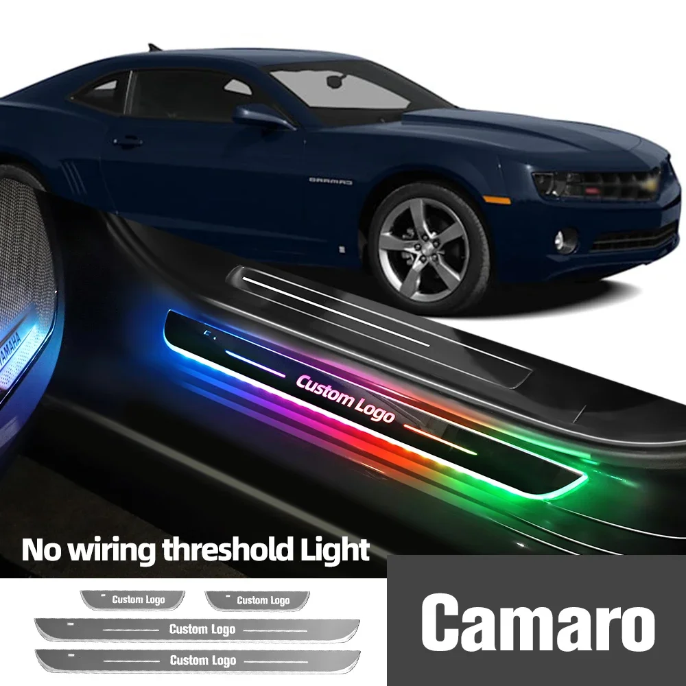 Для Chevrolet Camaro 1993-2018 2014 2016 2017 автомобильный порог индивидуальный логотип